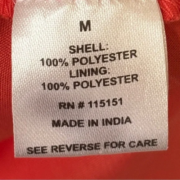 Rome & Juliet| NEW Orange/Red Chiffon Butterfly Sleeve Deep-V Dress Sz M w/Tags - Picture 4 of 7